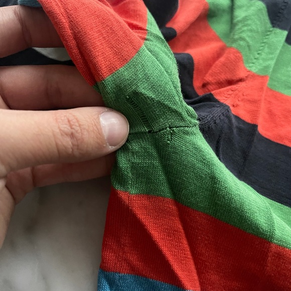 H&M Multicolor nautical silk/cotton blend sweater, size small - Picture 8 of 9